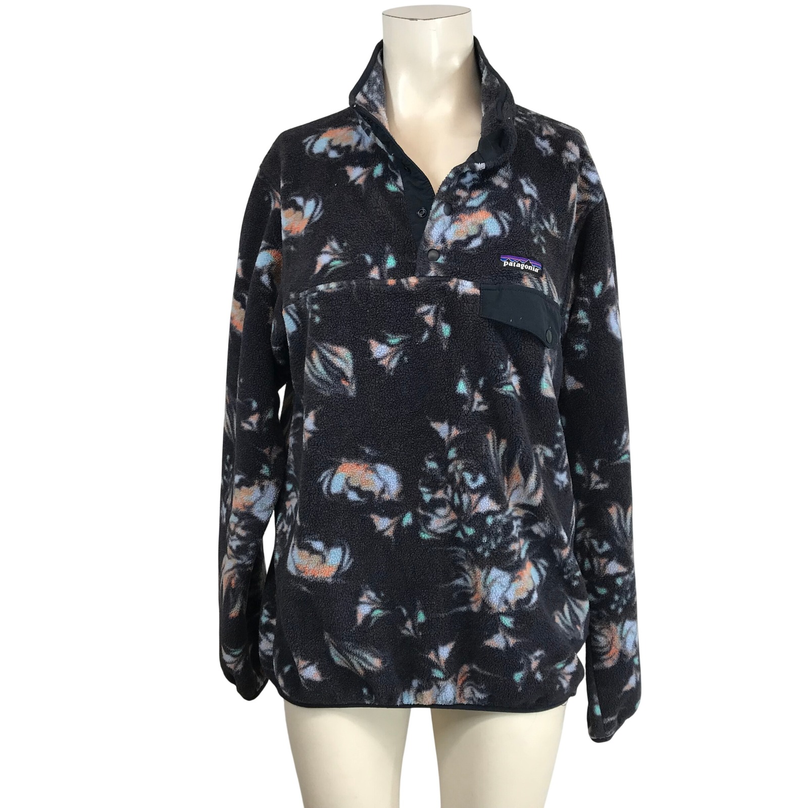 Patagonia Synchilla Fleece Pullover Floral Print Women's Size M